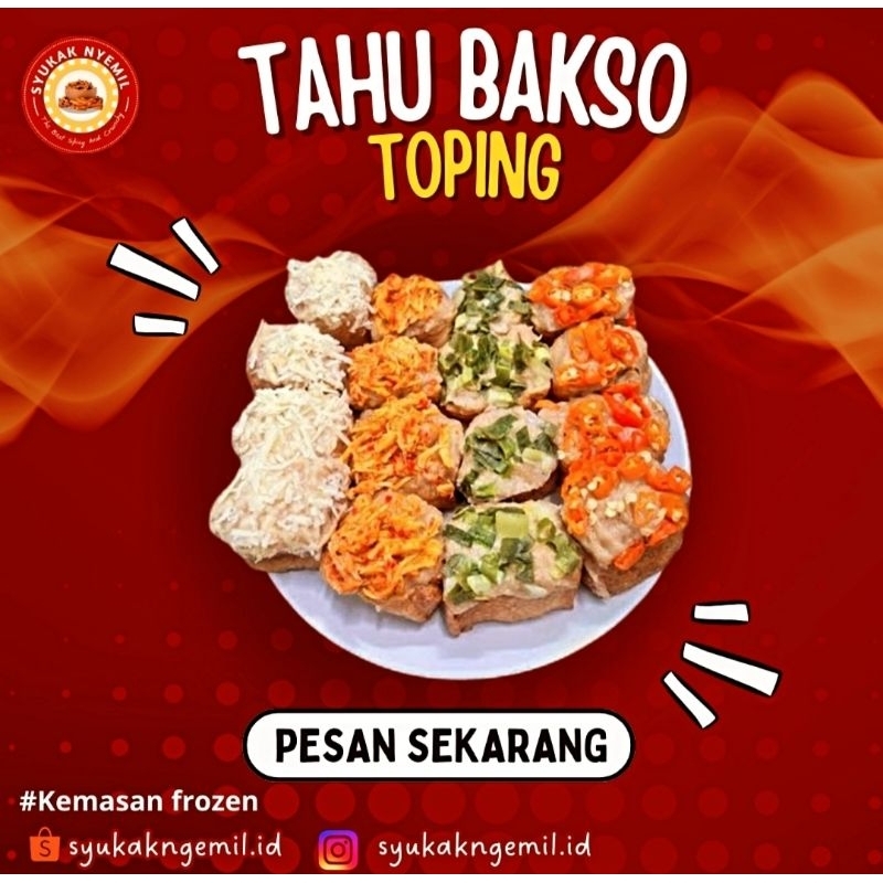 

Tahu Baso Toping | Kemasan Frozen | Full Isi Adonan | Kulit Tahu Tipis | Produk Original Full Toping | Halal