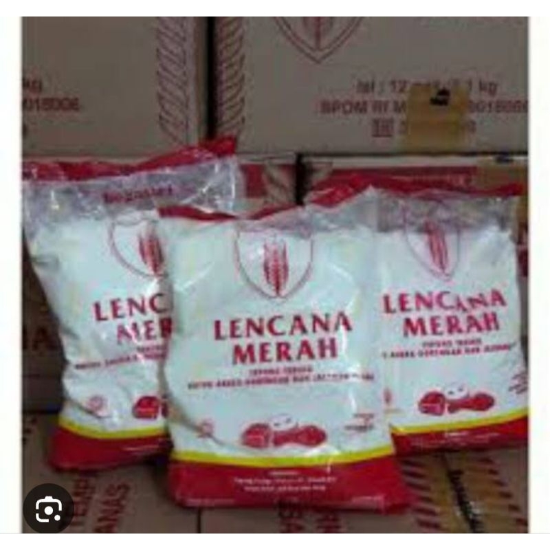 

Tepung terigu Lencana Merah bogasari 1kg brayamart