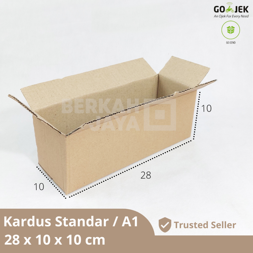 

Kardus / Box / uk. 28x10x10 cm / Karton packing polos baru ST (Kardus 28 x 10 x 10 cm)