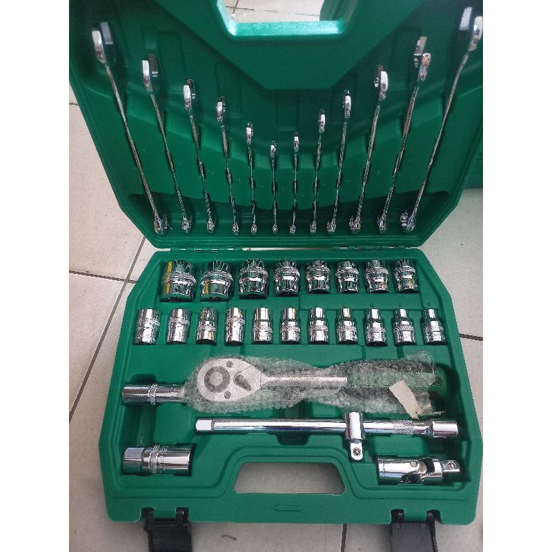 Kunci Sok Set 36pcs Kunci Shok Set Lengkap Kunci Mata Sok 36 PCS Set socket Merek TUOSEN