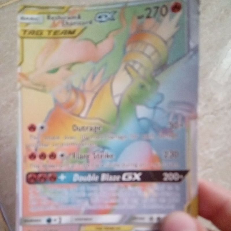 kartu pojemon reshiram charizard GX TAG TEAM