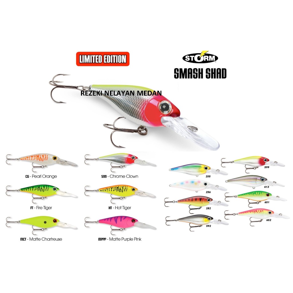 Umpan / Lure Casting STORM Smash Shad (SMS) 5/6cm