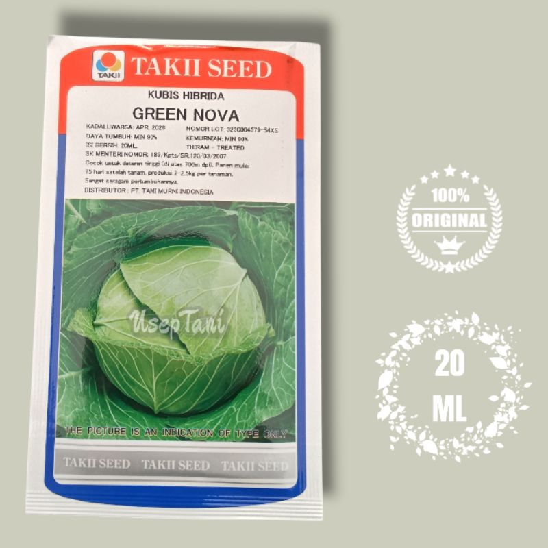 

BENIH KUBIS F1 GREEN NOVA 20 ML TAKII SEED