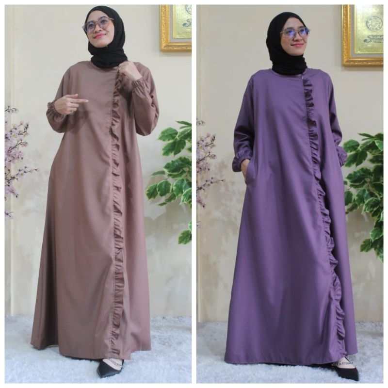 Gamis Taklim, Gamis Pengajian, Gamis Guru, Gamis Polos Katun Toyobo Size Lengkap, Gamis Seragaman