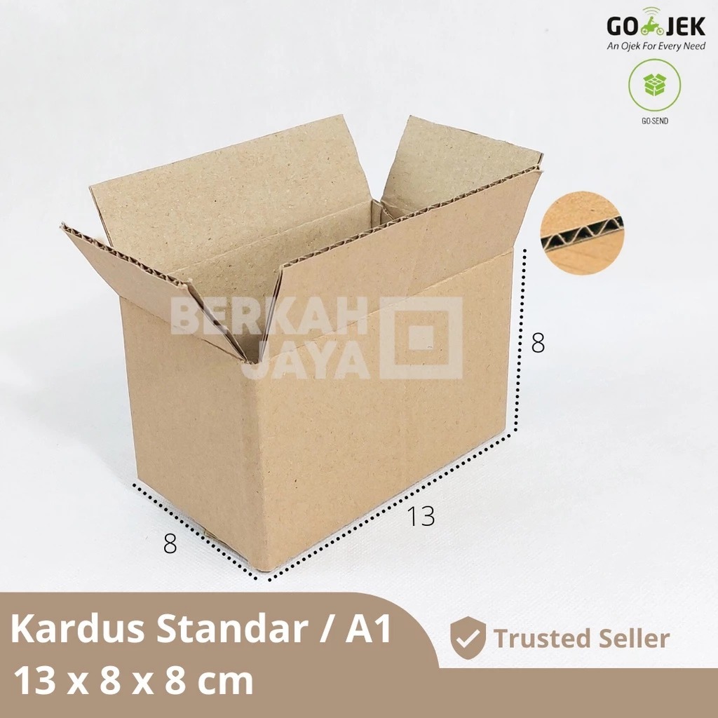 

13 x 8 x 8 cm (BBC-S01) | B FLUTE | KARDUS | CORRUGATED BOX | PACKING | PACKAGING 13x8x8 cm