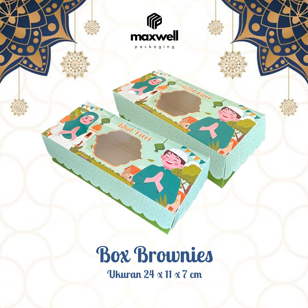 

Box Kue Lebaran 10 Pcs Edisi Idul Fitri Box / Hampers Idul Fitri / Box Brownies 24 x 11 x 7 cm