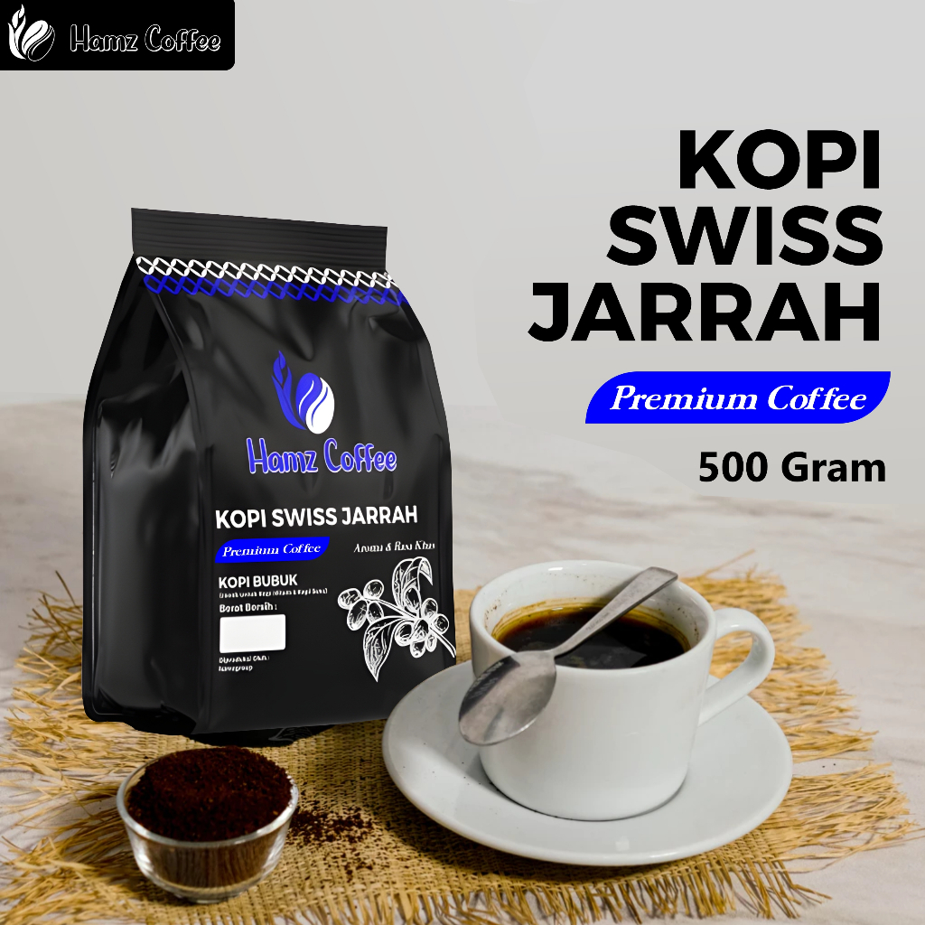 

Hamz Coffee - kopi bubuk swiss jarrah 500gr