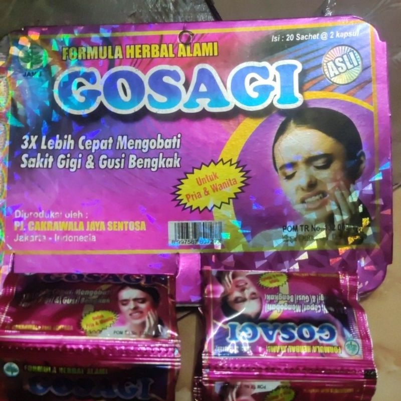 GOSAGI obat sakit gigi dan gusi bengkak