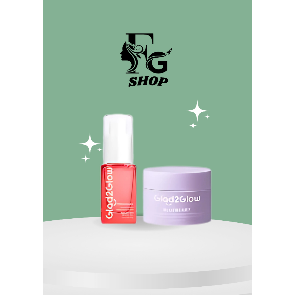 Glad2Glow Paket 2pcs Set Serum + Moisturizer Glad2Glow Paket