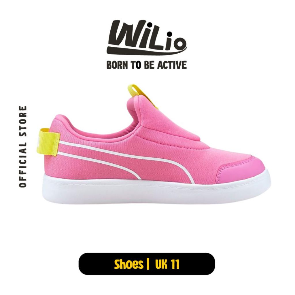 PUMA Courtflex V2 Slip On Ps Opera 37485810 - Sepatu Anak (Pink)
