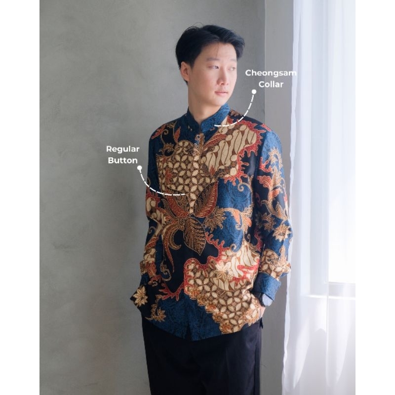 Kemeja Cheongsam Batik Modern by Tarian mas