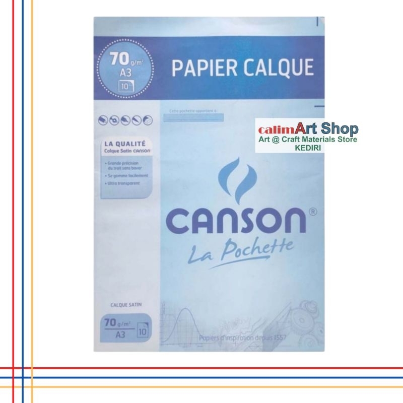 

KERTAS KALKIR/TRACING PAPER CANSON LA POCHETTE 70gsm A3