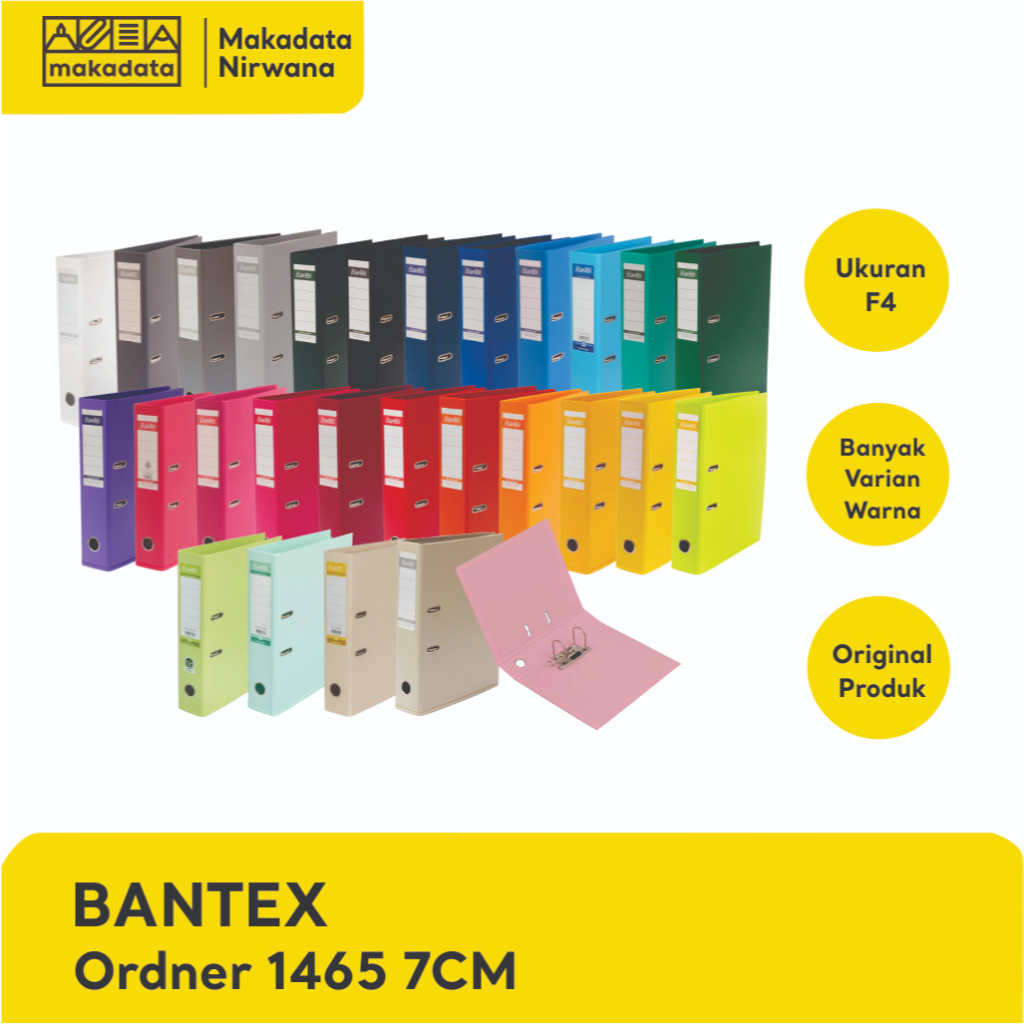 

BANTEX ORDNER PVC F4 1465 FOLIO - 7CM ANEKA WARNA (1 PCS)