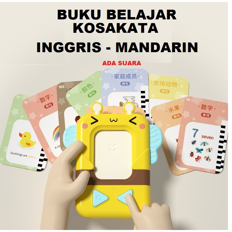 DIY MAINAN ANAK BELAJAR BUKU ATAU BOOK FLASH CARD BAHASA BERSUARA - KARTU BELAJAR BAHASA INGGRIS LEA