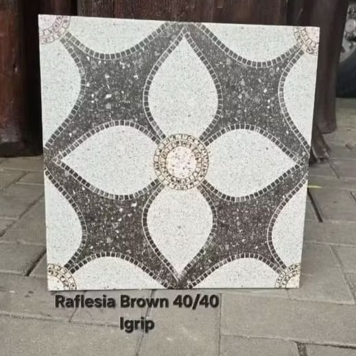 Keramik Lantai 40x40 Raflesia Brown