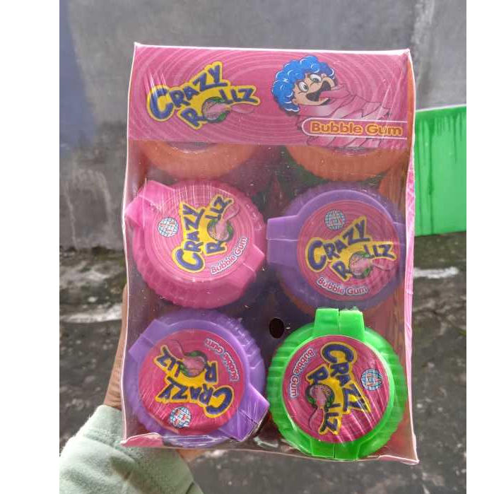 

PERMEN KARET CRAZY ROLL ISI 30 / BUBBLE GUM CRAZY ROLL