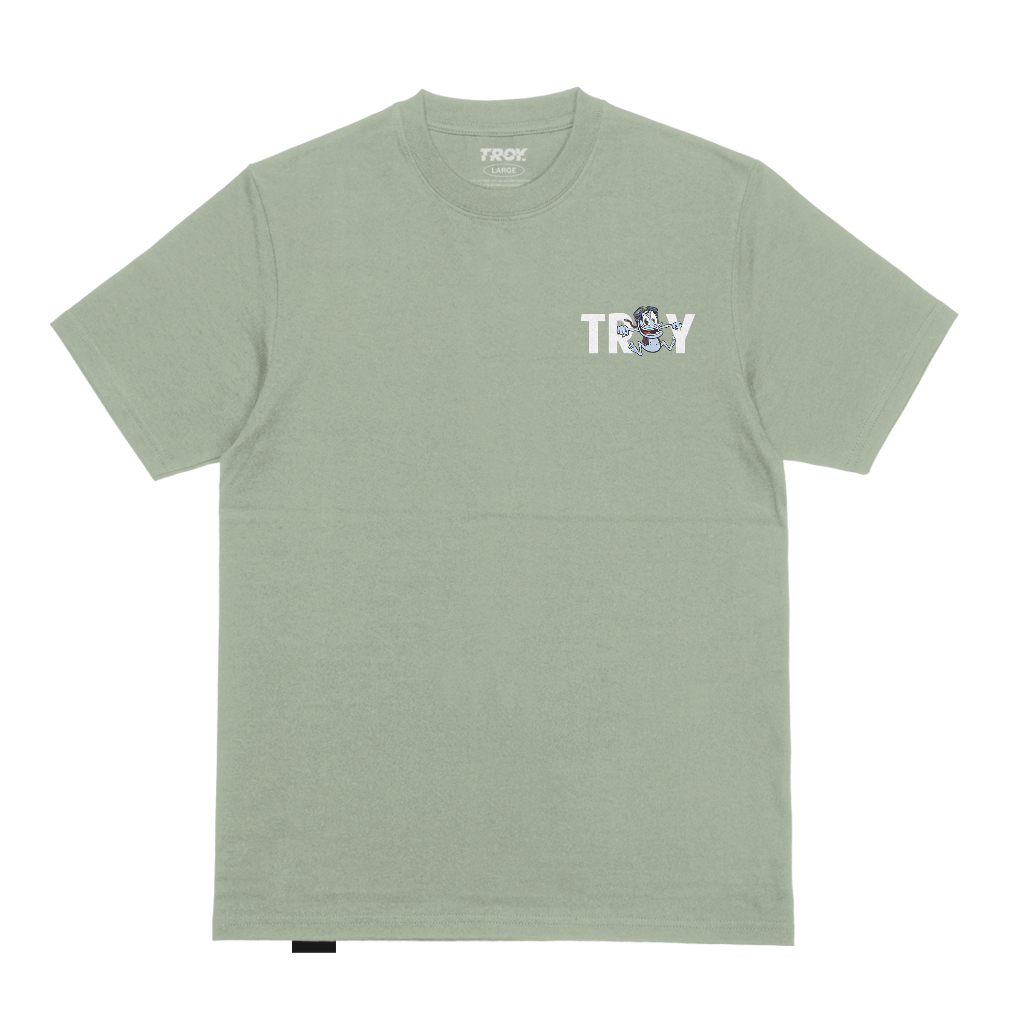 Troy Company Tshirt Sage Green Believe You Can - Kaos Lengan Pendek Kaos Hijau Sage MTD 2875
