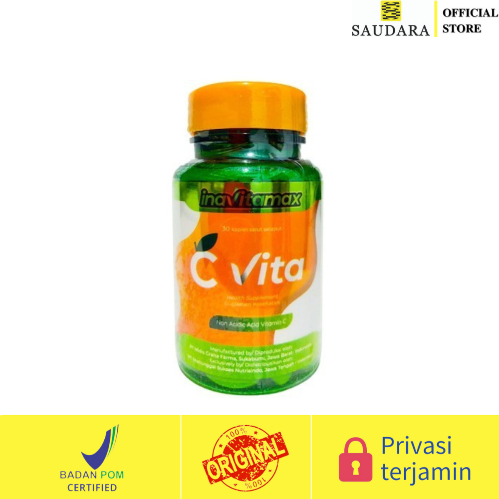 Inavitamax C Vita (30 Kaplet) Vitamin C Plus Zinc
