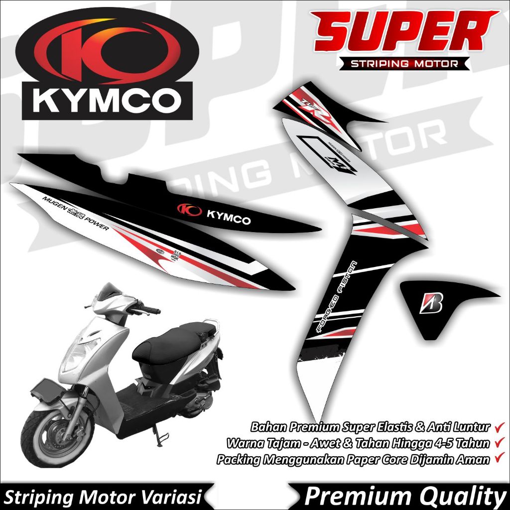 Striping Kymco Free Ex Stiker Kymco Free Ex Striping Motor Kymco Free Ex Hayabusa