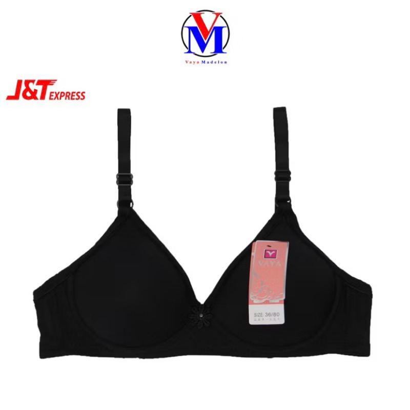 BH Bra Wanita Busa Ukuran 34-40 Kancing Dua Cup A (Cup Kecil) Polos Tanpa Kawat
