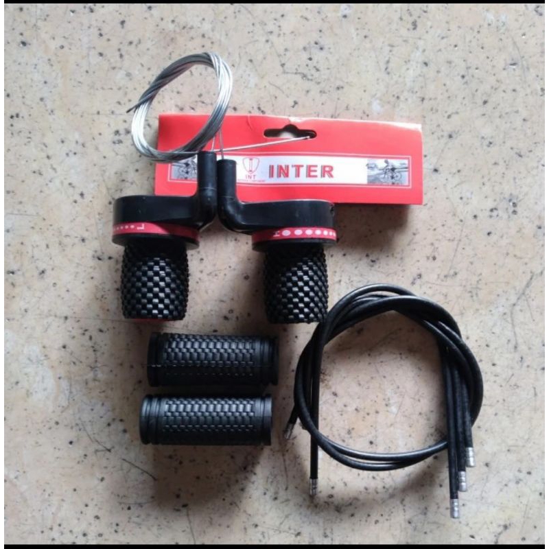 shifter INTER revoshift vespa putar 3 x 6 speed set 3x6speed kiri kanan