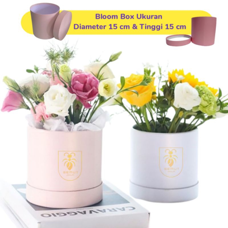 

Bloom Box Flower Bulat Round / Kotak Bunga kotak kado / Diameter 15 Cm Tinggi 15 Cm.