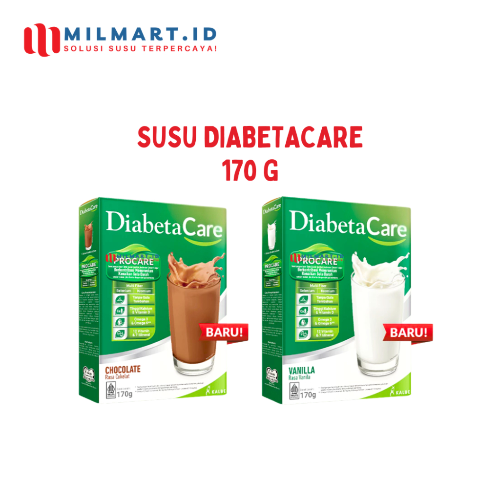 

DIABETACARE 170G SUSU CHOCOLATE/VANILLA SUSU DEWASA RASA COKLAT VANILA