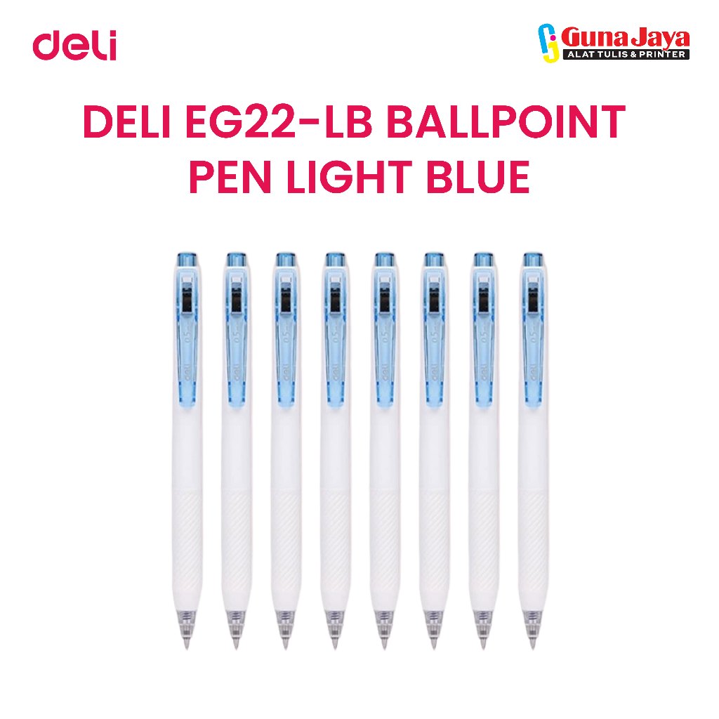 

DELI EG22-LB BALLPOINT PEN LIGHT BLUE