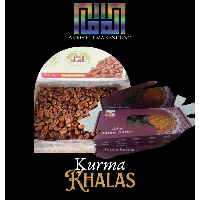 

Kurma Khalas Sa'ad 500 gr/kurma khalas