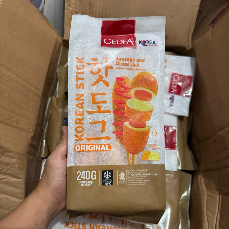 

Cedea Korean Stick Original isi 3 sosis dan keju 240gr