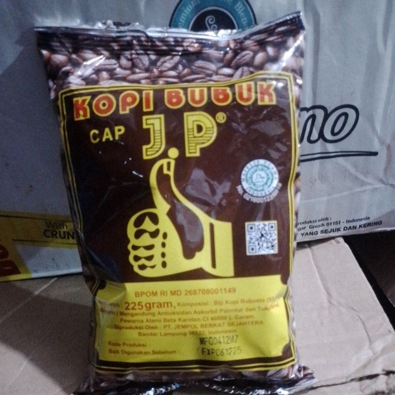 

KOPI JP#KOPI BUBUK#ASLI LAMPUNG#KOPI NOMOR 1#HALAL#OLEHOLEH LAMPUNG