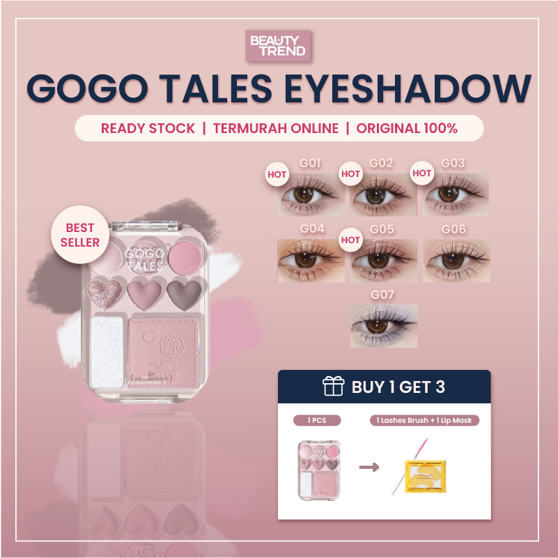 [BPOM ORI] Gogo Tales Sweetheart Eyeshadow Gogo Tales All In One Blush Gogo Tales Eyeshadow GT609