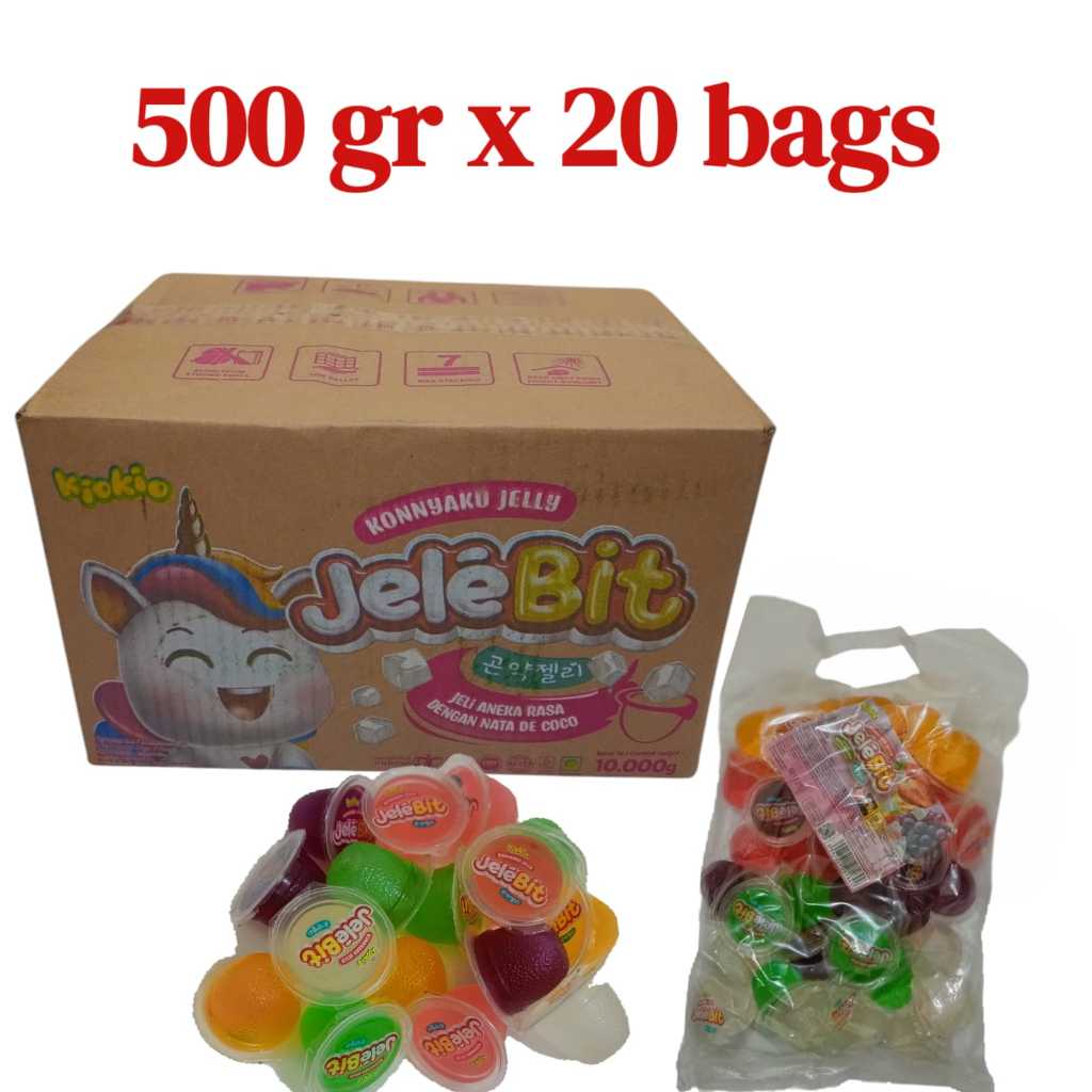 

kiokio jelly kenyal kemasan 20x500grm