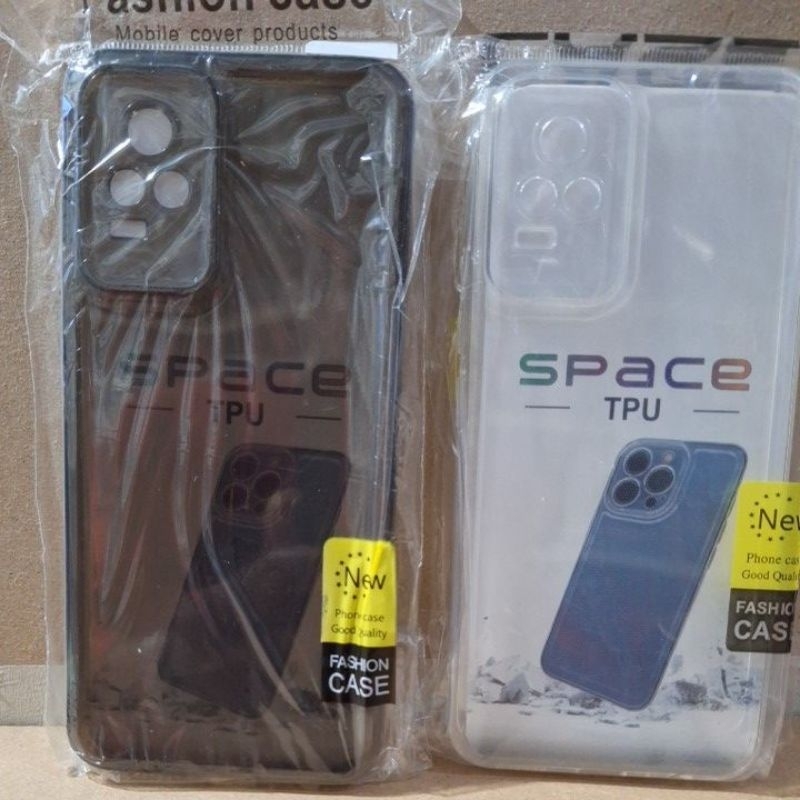 VIVO V21E case hitam bening SoftCase Soft Case TPU Kristal Bening Tahan Banting FULL KARET