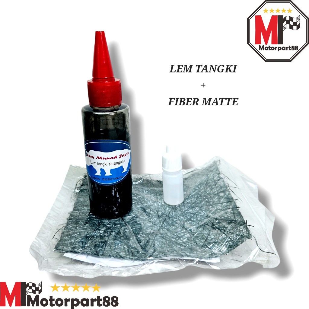 LEM TAMBAL TANGKI TENGKI + FILBER MATTE MOTOR MOBIL MUNAH JAYA