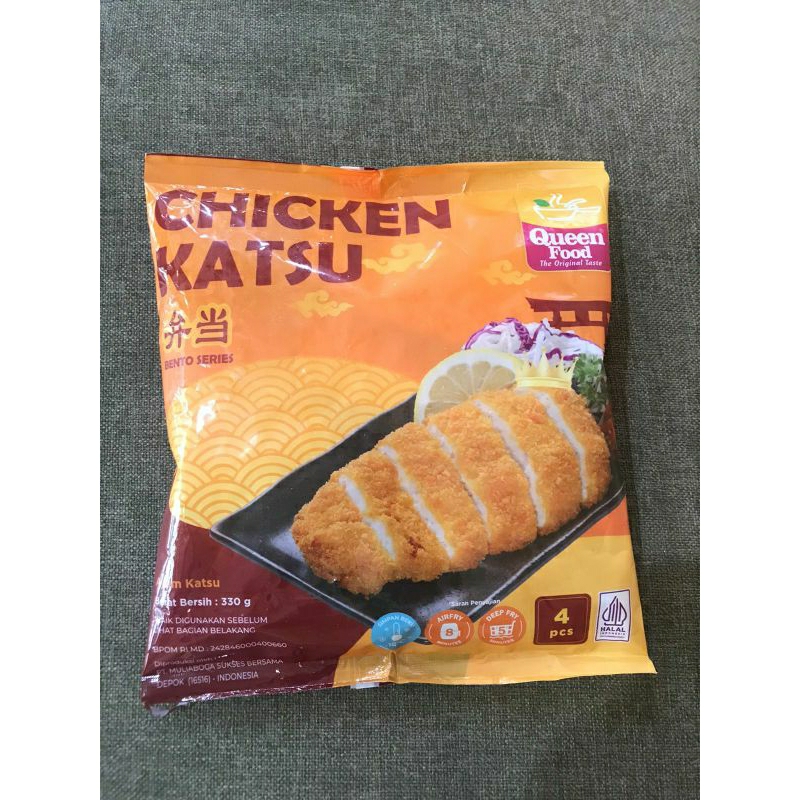 

Chicken katsu queen food / ayam goreng katsu bento 325 gr