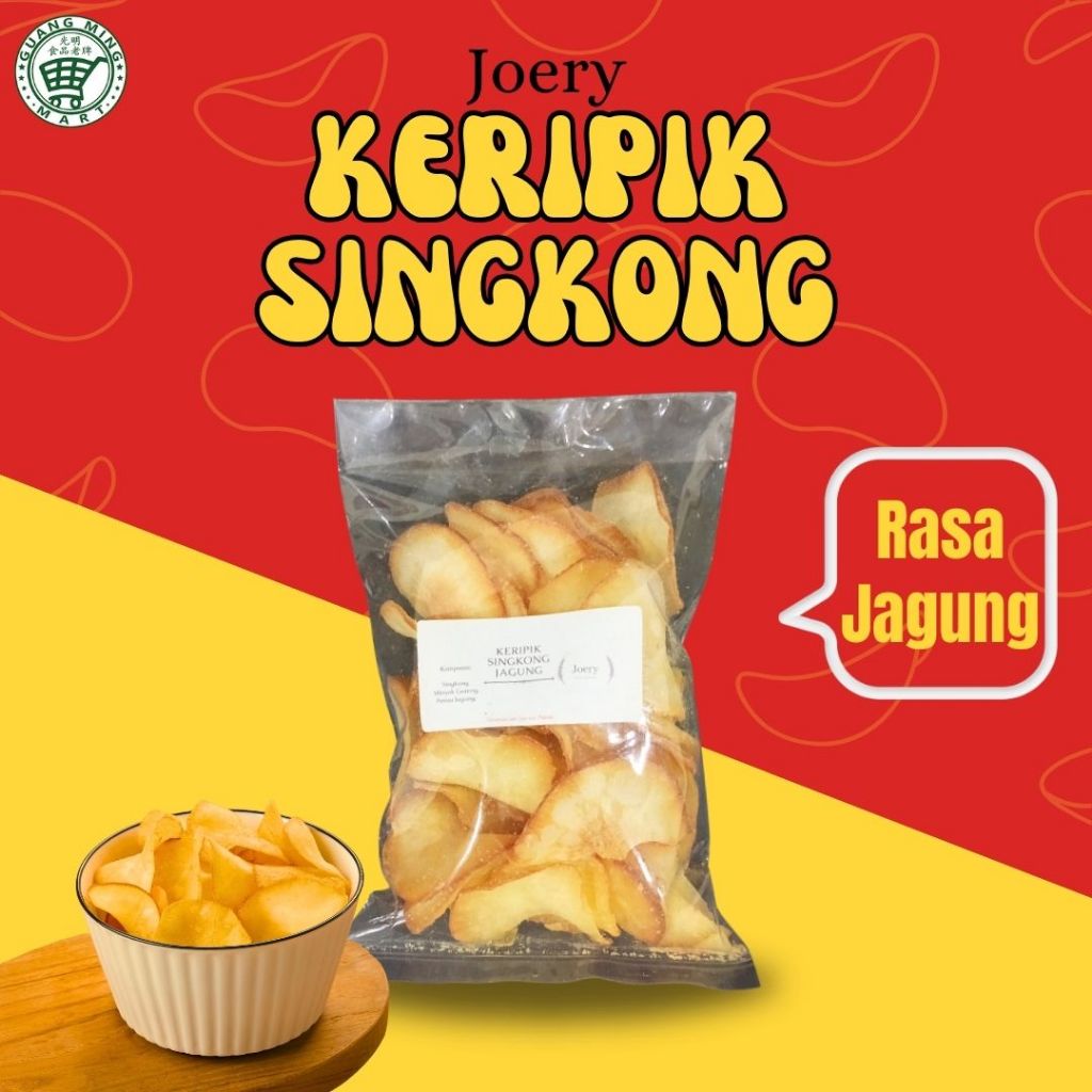 

KERIPIK SINGKONG JAGUNG VEGETARIAN / SNACK SINGKONG JAGUNG