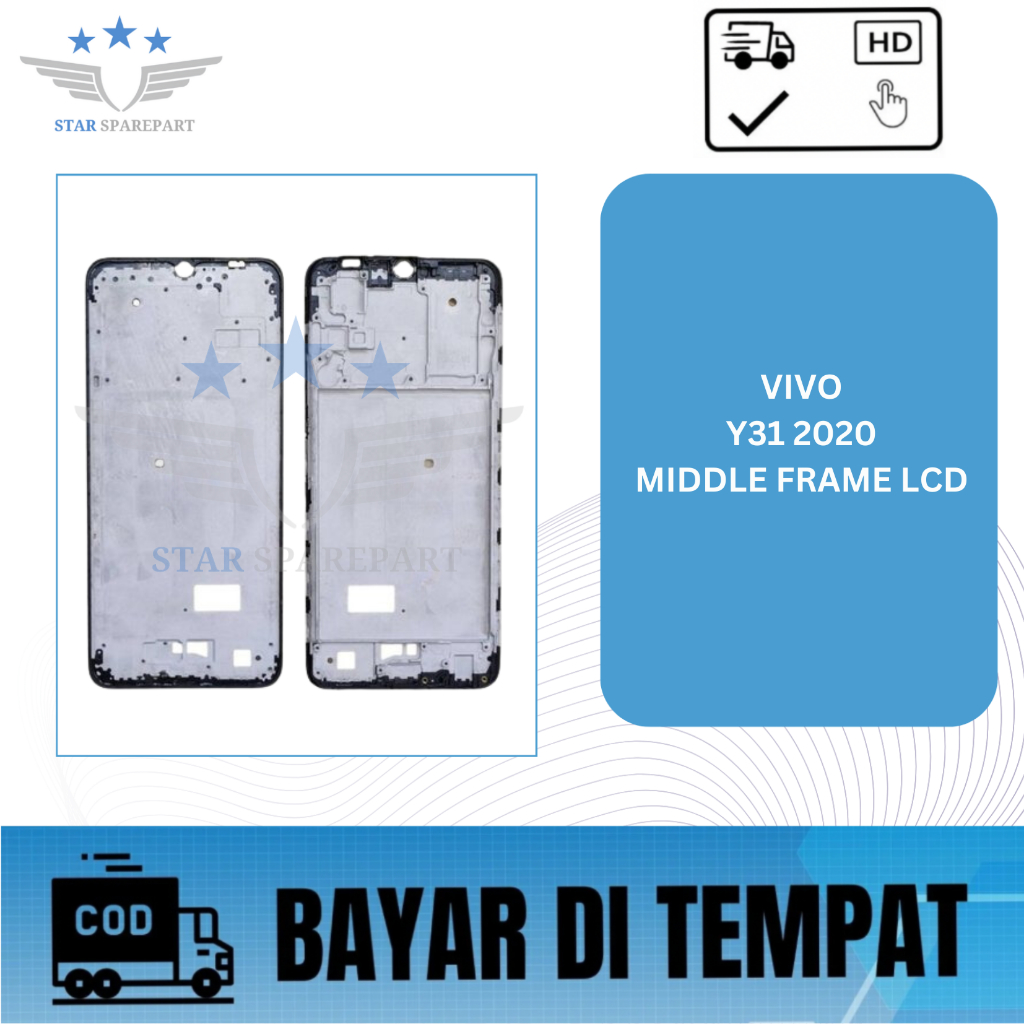 MIDDLE FRAME LCD VIVO Y31 2020 / DUDUKAN LCD