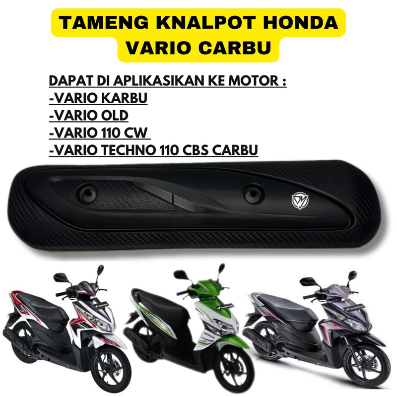 Tutup Knalpot Vario / Cover Knalpot / Pelindung Knalpot Vario 110 Karbu Tameng Knalpot vario lama / 