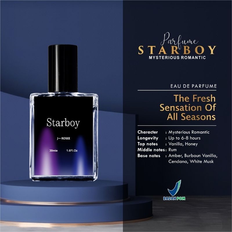Parfum Starboy Parfum Pemikat Jayrose Starboy 30ml Parfum Viral Parfum Pria Tahan Lama Parfum Murah 