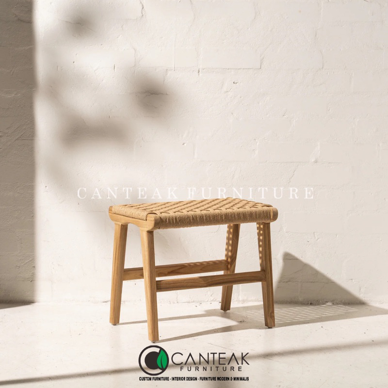 STOOL JATI-STOOL ROTAN-STOOL MINIMALIS ROTAN