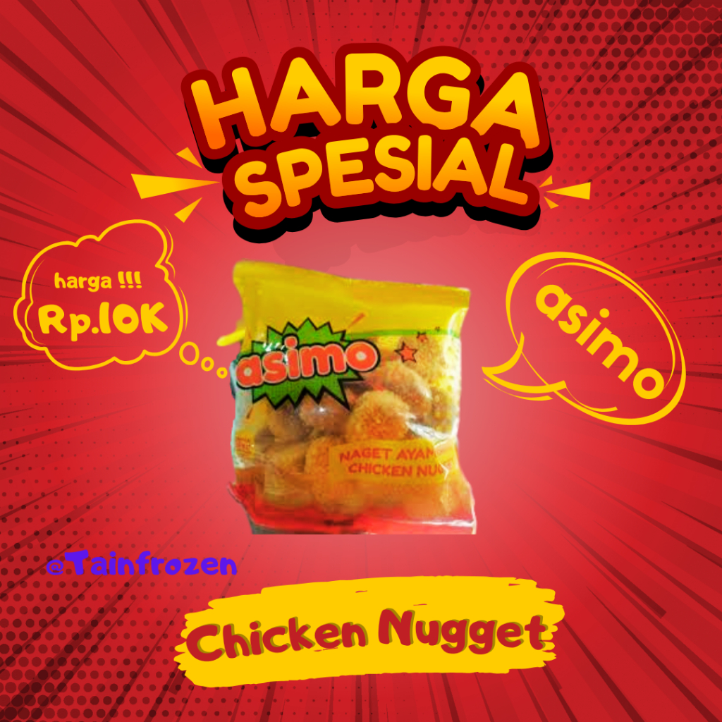

Naget Ayam ASIMO Chicken nugget 250gr Frozen Food