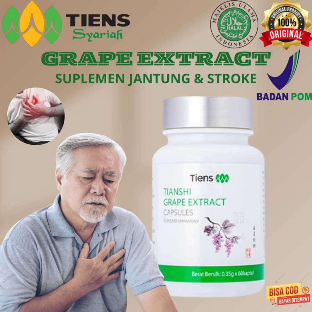 Tiens Grape Extract obat jantung pembulu Darah - Vertigo