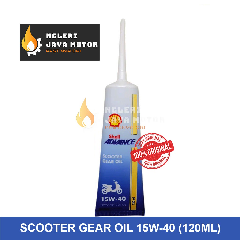 Oli Gardan/Oli Gear Scooter Shell Advance Matic  15W-40 (120ML)