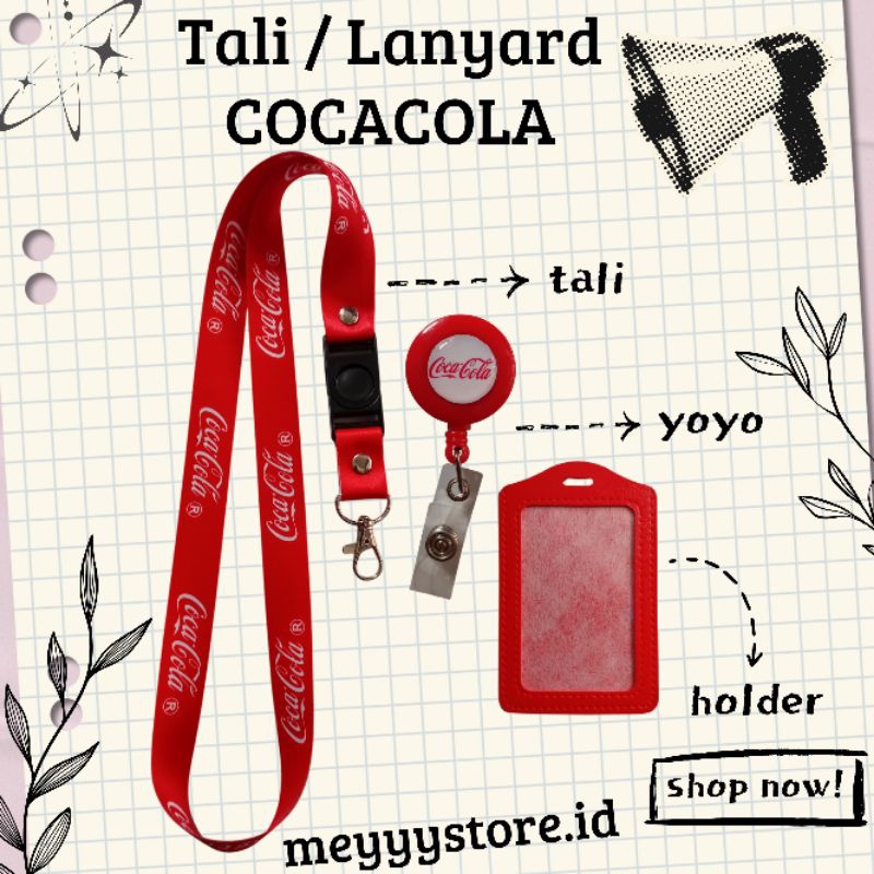 

READYYY Tali Gantungan ID CARD / Lanyard COCACOLA Merah [STOCK MELIMPAH] Termurahhh Harga Grosir!