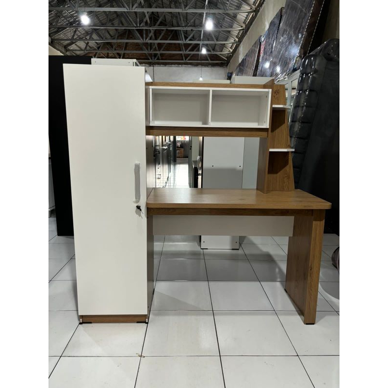 LEMARI + MEJA BELAJAR MINIMALIS