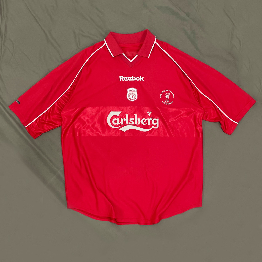 Original Reebok Liverpool Home Kit 2000 2001 2002 Jersey Bola Vintage