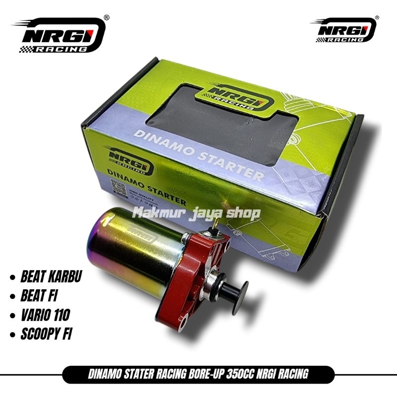 NRGI RACING DINAMO STATER RACING BEAT KARBU BEAT FI VARIO 110 SCOOPY KARBU SCOOPY FI NRGI RACING DIN