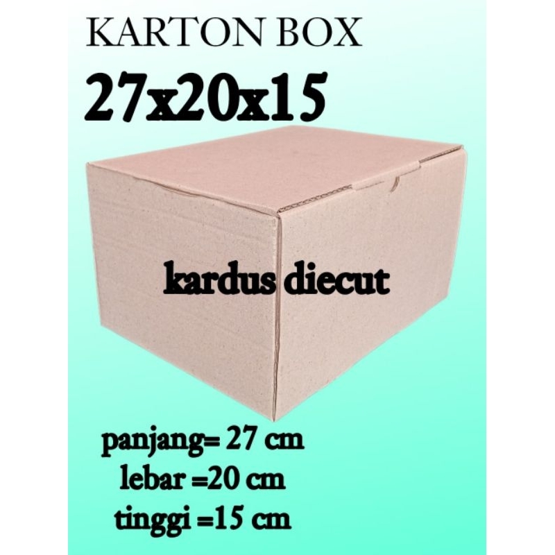 

kardus packing DIE CUT uk 27x20x15 kardus kecil kardus besar