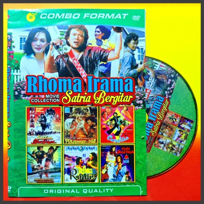 Kaset Film Indonesia Jadul Koleksi Laga H. Rhoma Irama Pilihan Satria Bergitar Campuran isi 6 Judul